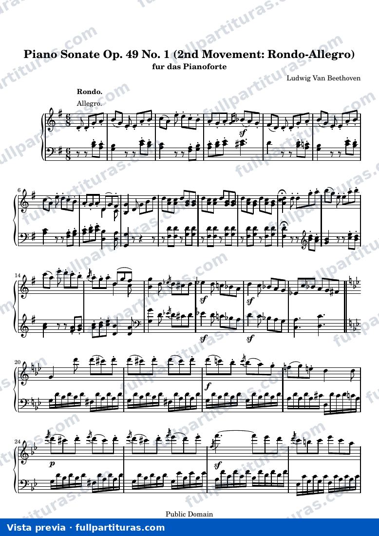 Sonata No. 19 (2nd Movement: Rondo-Allegro) — preview