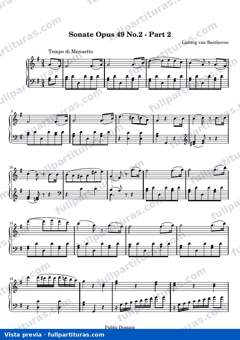 Sonata No. 20 (2º movimiento: Tempo di Menuetto) — preview