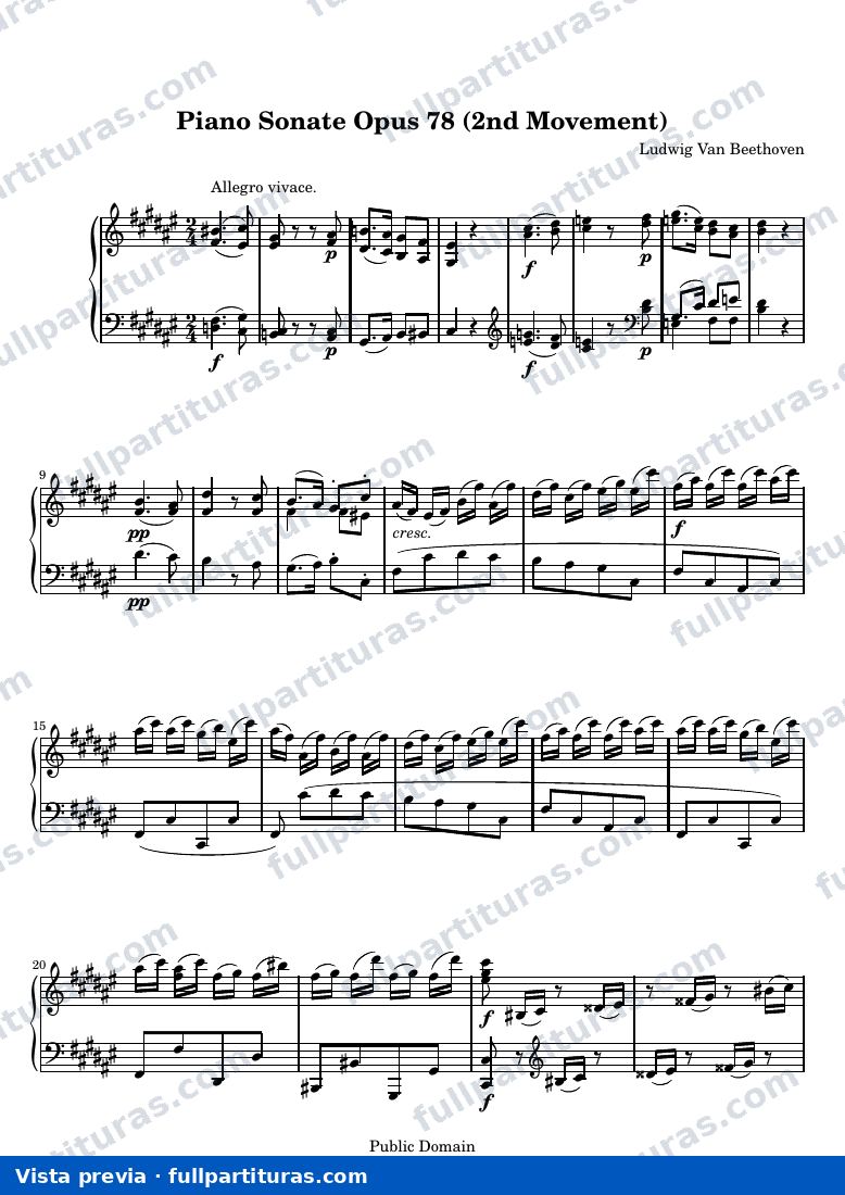 Sonata No. 24, 2.º movimiento: Allegro vivace — preview
