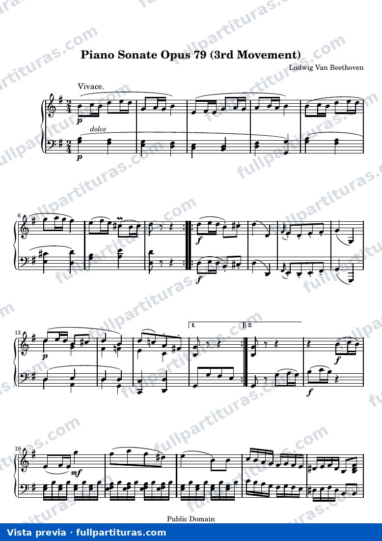 Sonata No. 25 (3.ª movimiento: Vivace) — preview