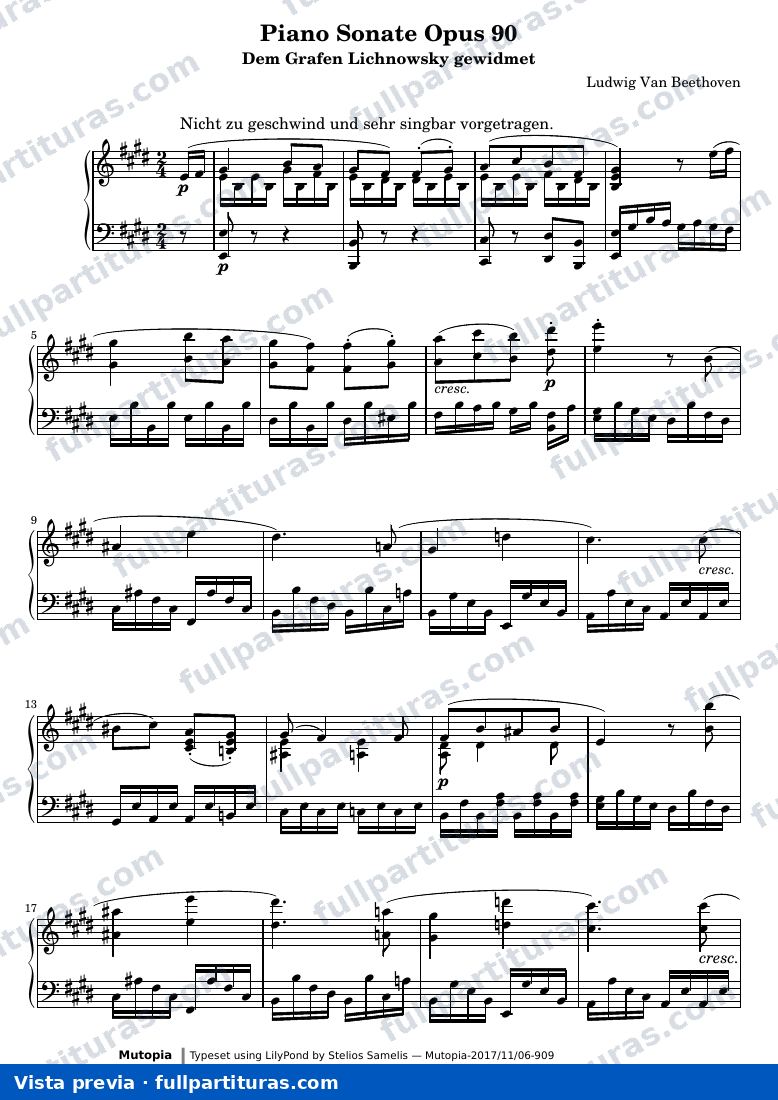 Sonata No. 27, 2.º movimiento: Nicht zu geschwind — preview