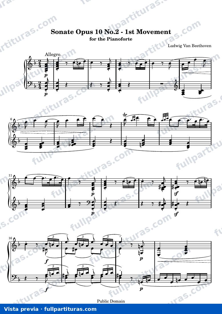 Sonata No. 6, 1er movimiento: Allegro — preview