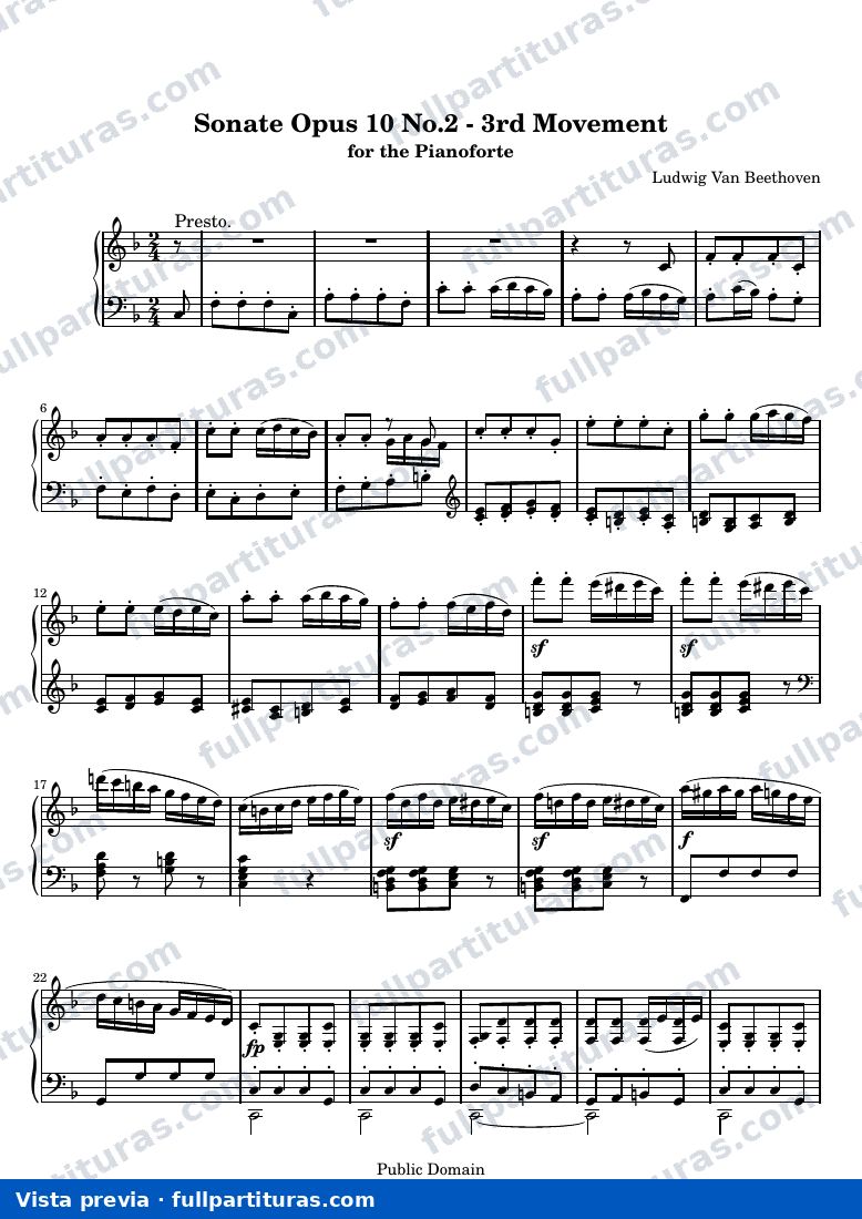 Sonata No. 6 (3.er Movimiento: Presto) — preview