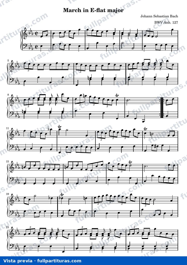 Marcha en Mi bemol mayor — preview