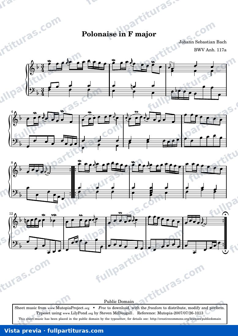 Polonaise in F Major — preview