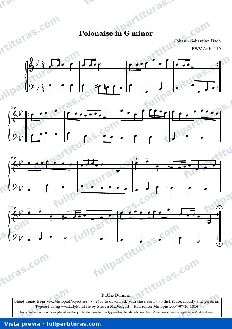 Polonaise in G minor — preview