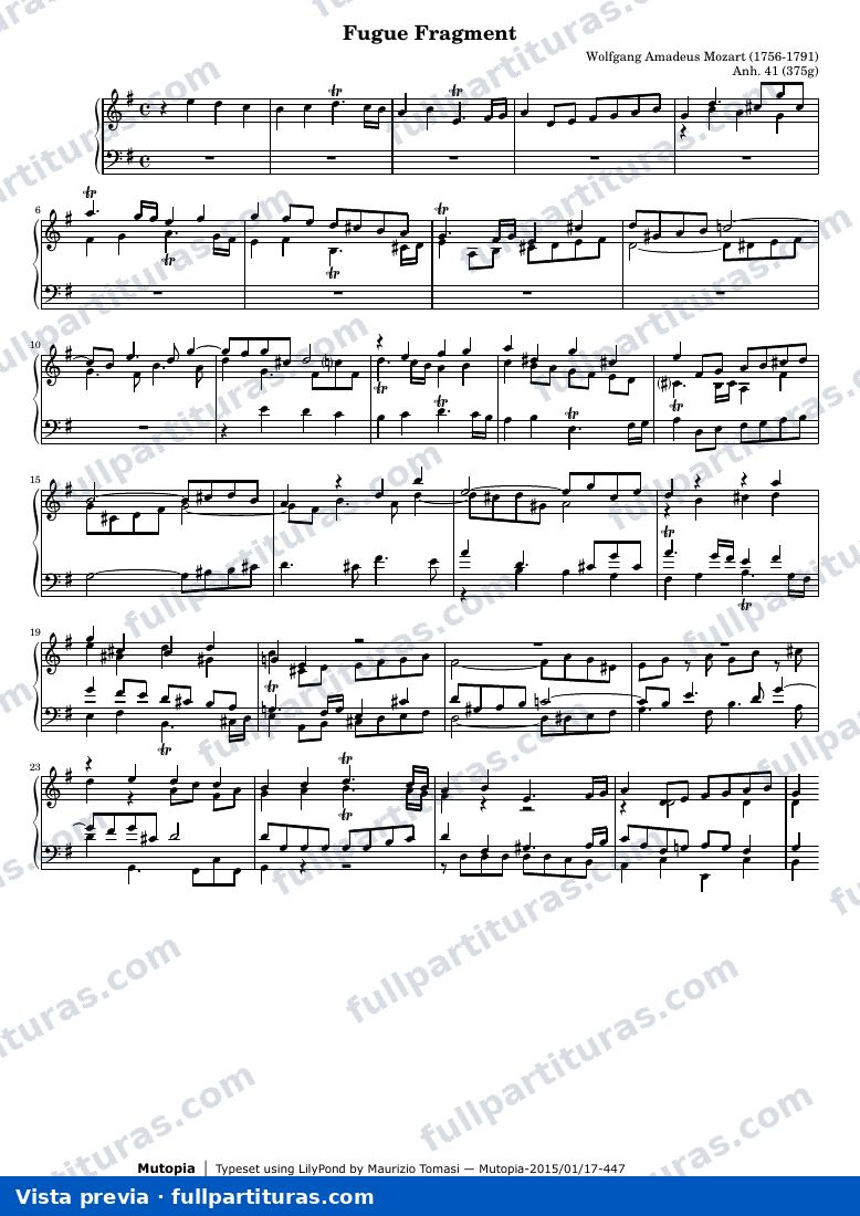 Fuga fragmento Anh. 41 (375g) — preview
