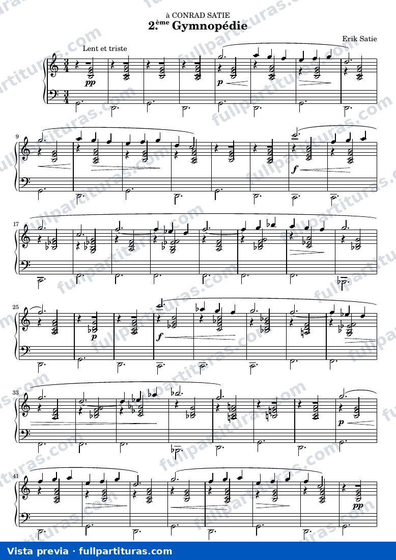 Gymnopédie No. 2 — preview