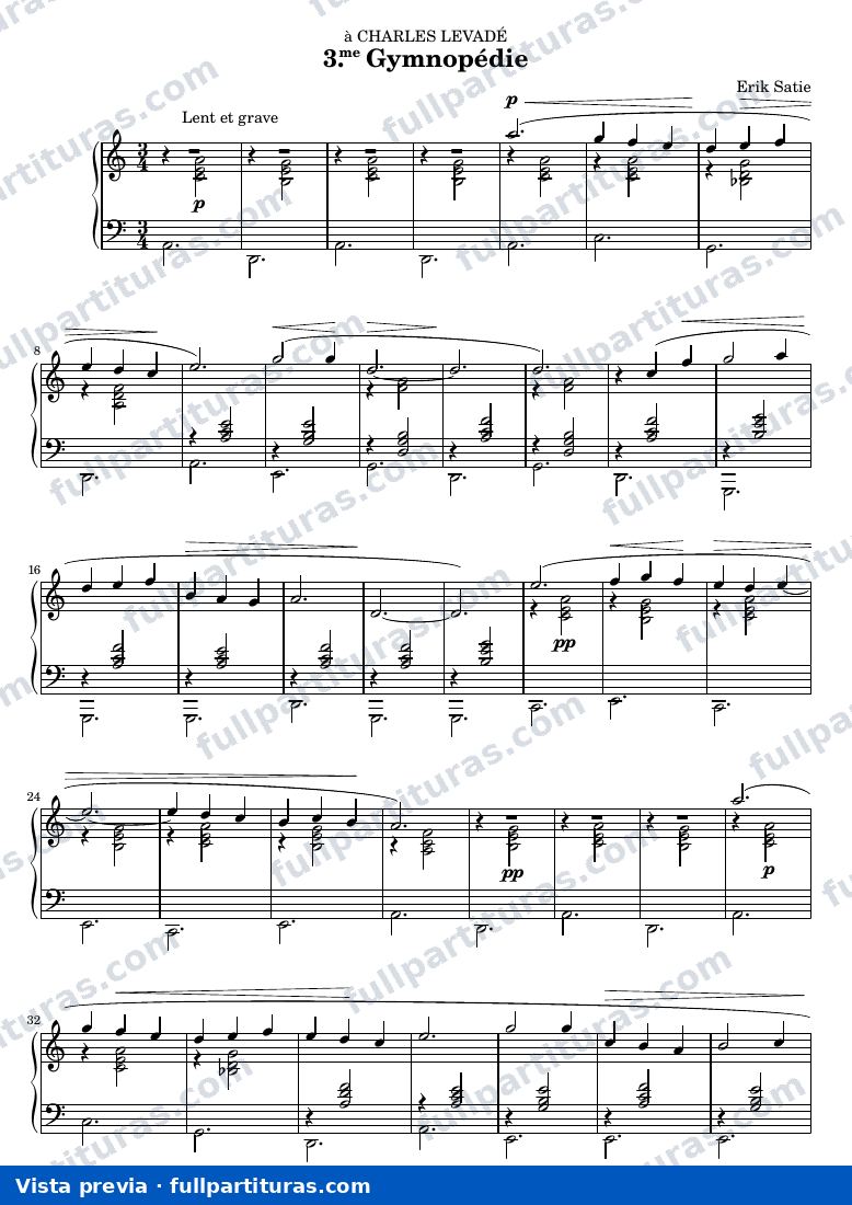 Gymnopédie No. 3 — preview