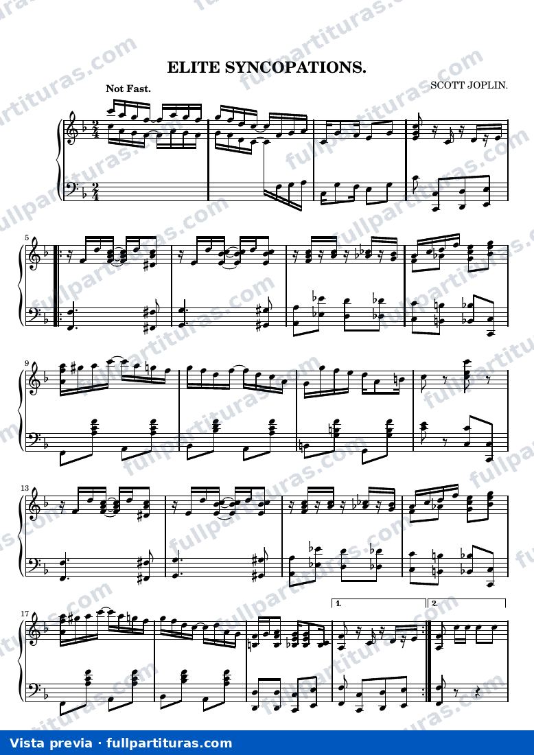 Elite Syncopations — preview
