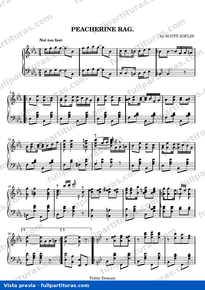 Peacherine Rag — vista previa