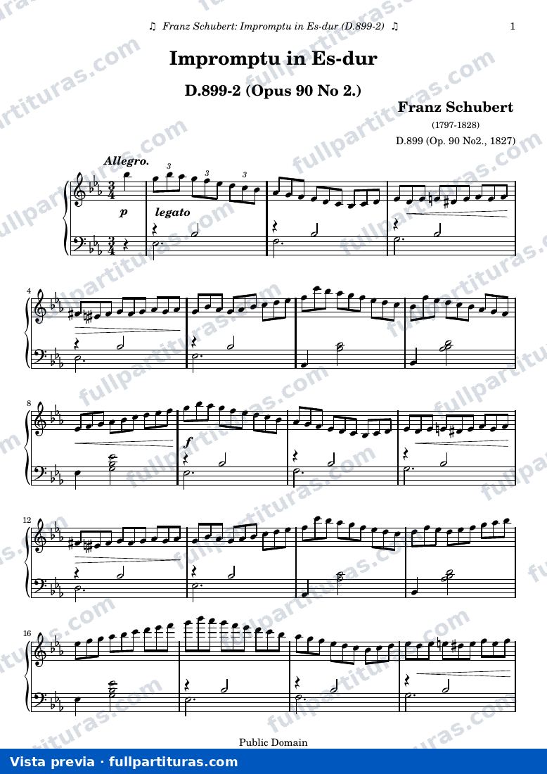 Impromptu en Mi bemol mayor — preview