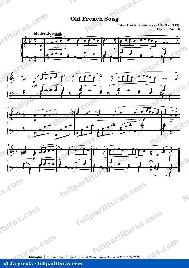 Old French Song — preview