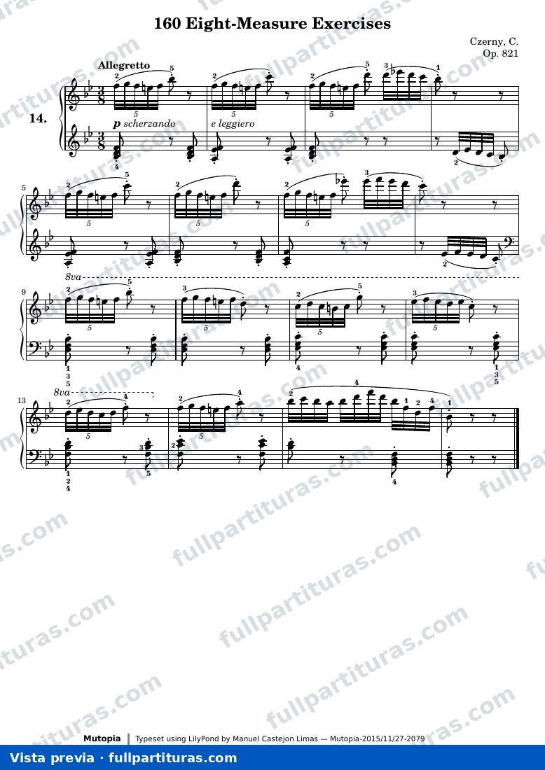 160 Eight-Measure Exercises, No. 14 — preview
