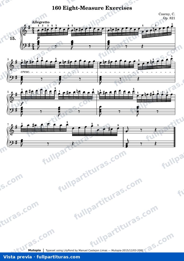 160 Eight-Measure Exercises, No. 15 — preview
