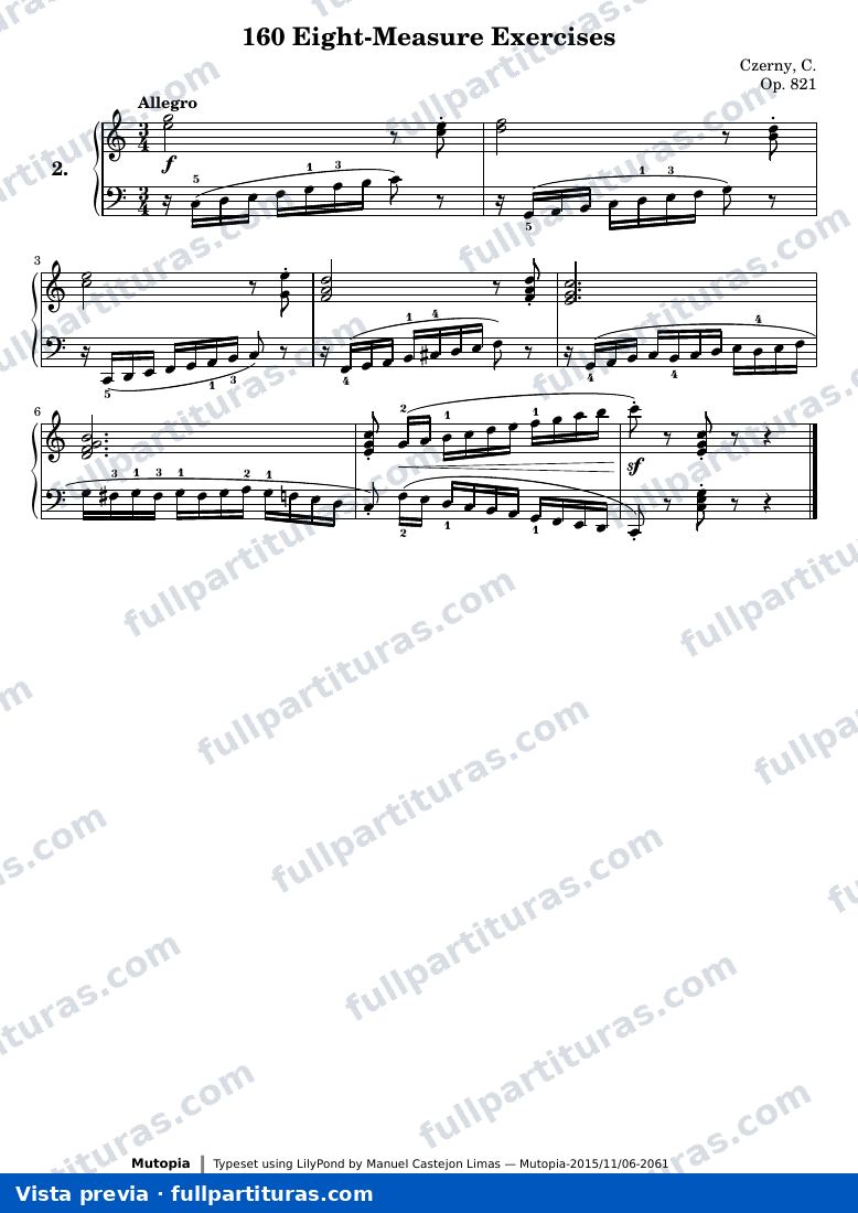 160 Eight-Measure Exercises, No. 2 — preview