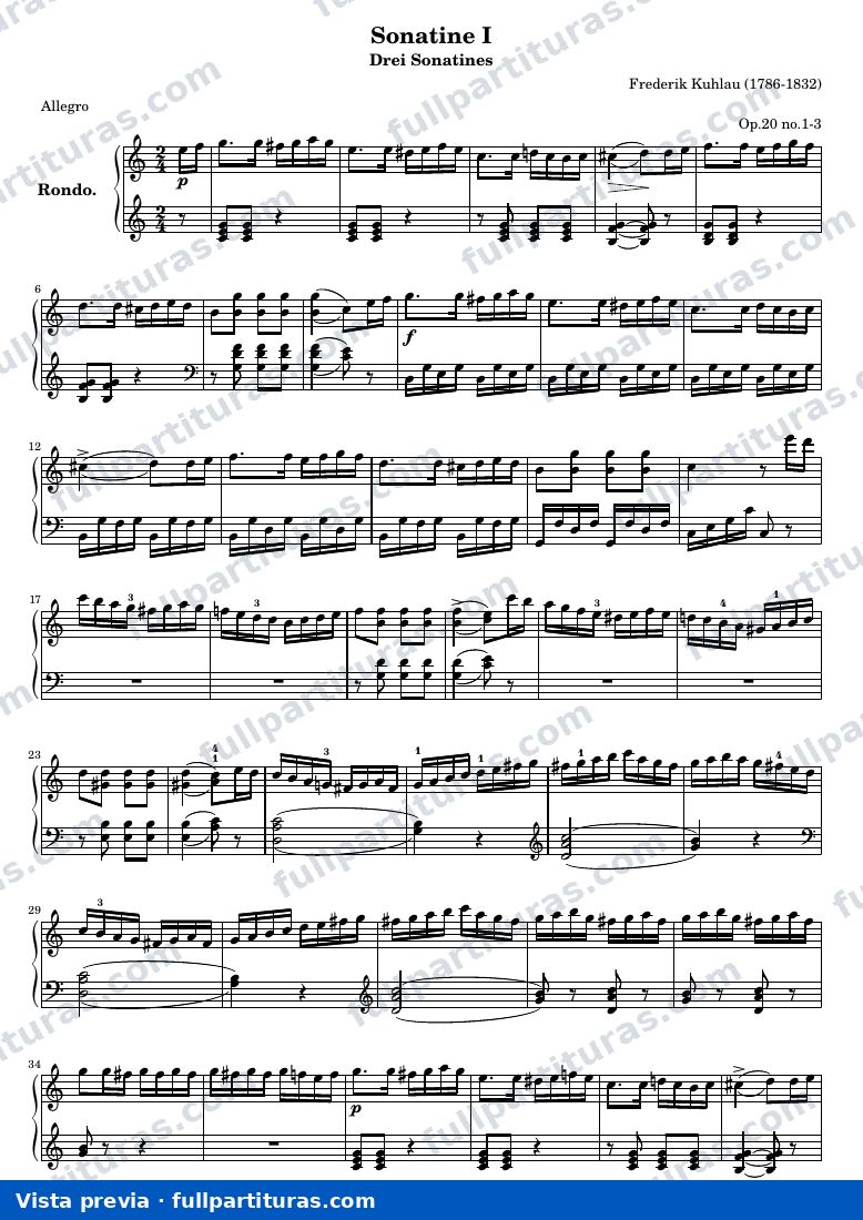 Sonatina I - Rondo — preview