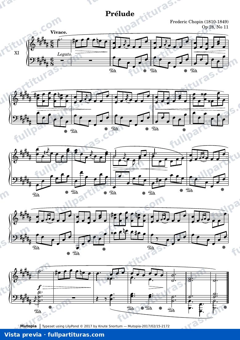 Preludio Op. 28 No. 11 — preview