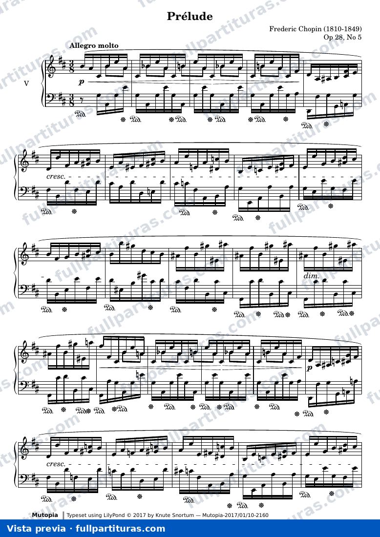 Preludio Op. 28 No. 5 — vista previa