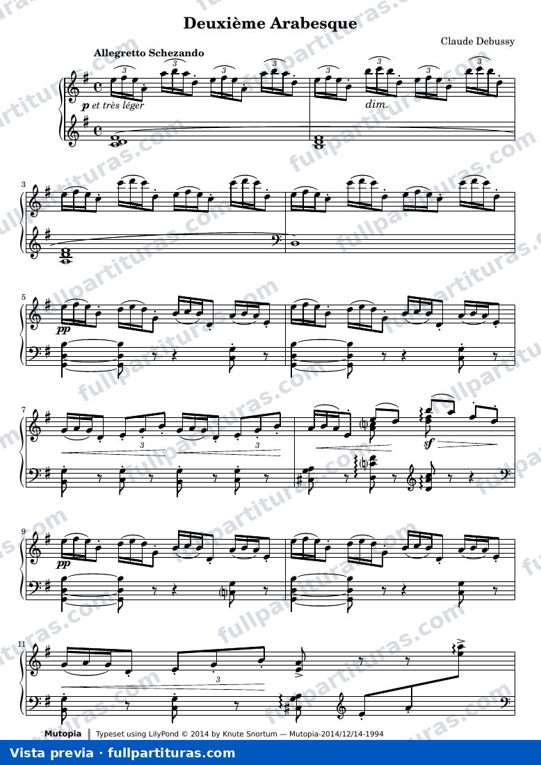 Deuxième Arabesque — preview