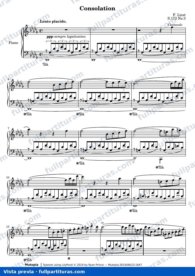 Consolation, S.172 No. 3 — preview