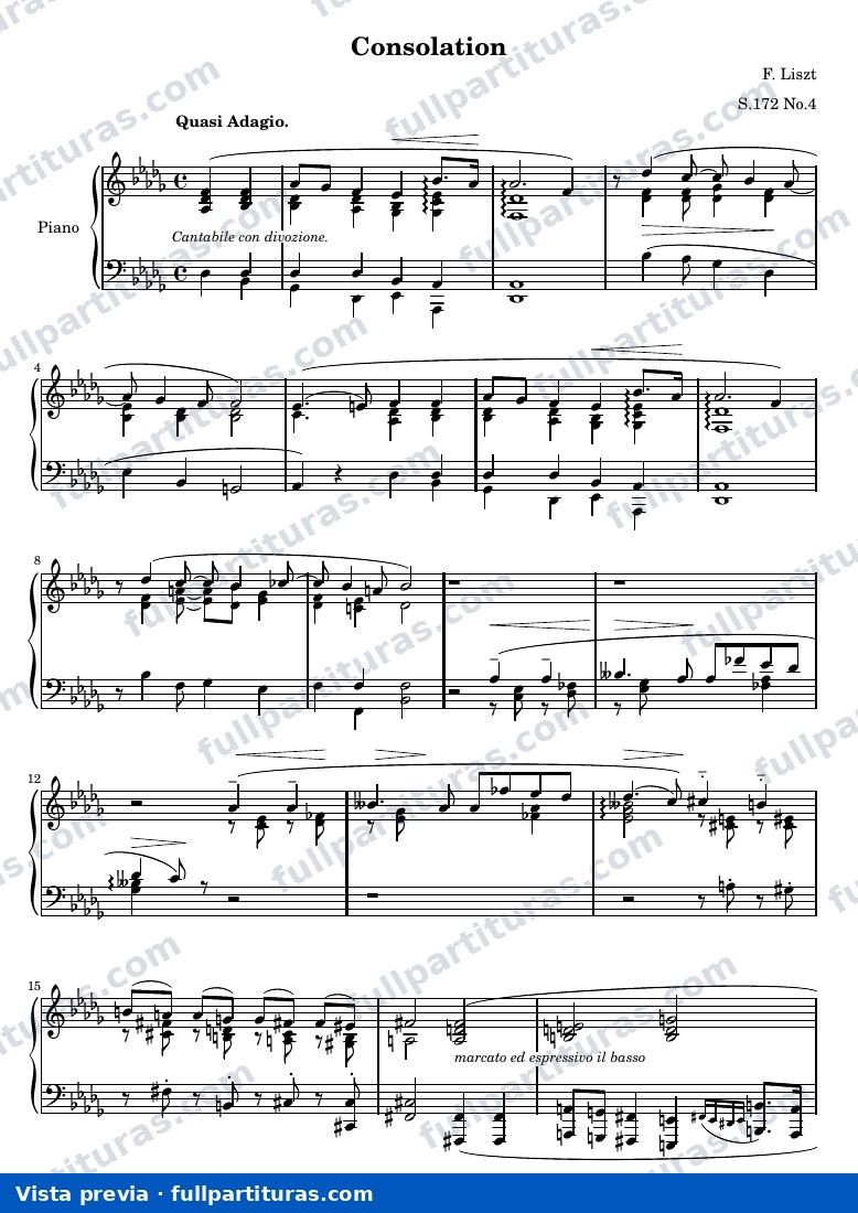 Consolation, S.172 No. 4 — preview
