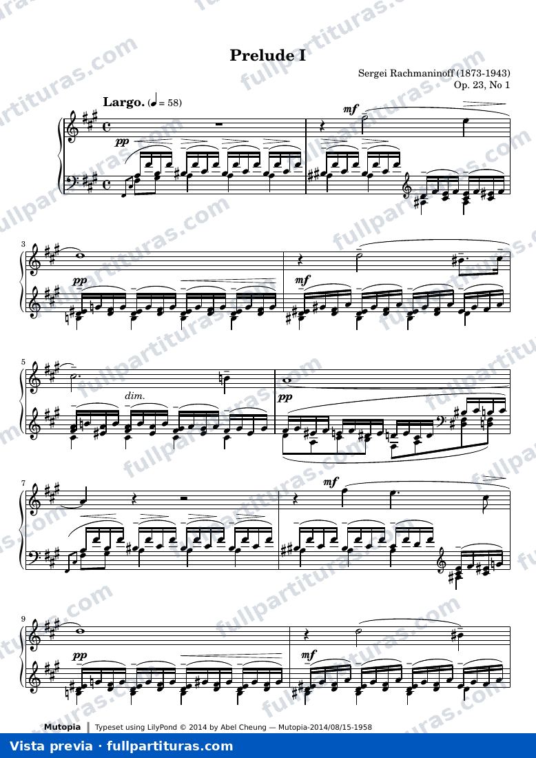 Preludio Op. 23, No. 1 — preview
