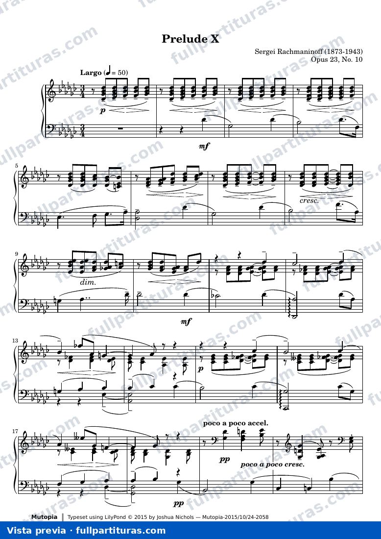 Preludio Op. 23, No. 10 — preview