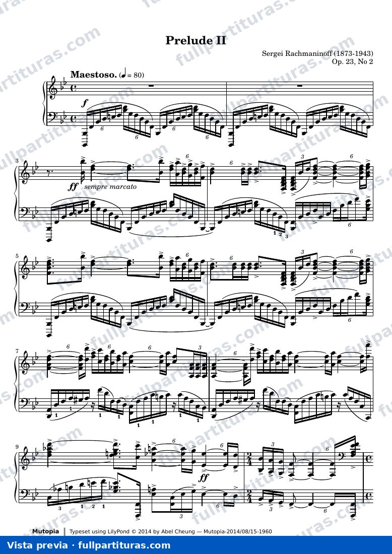 Prelude Op. 23, No. 2 — preview