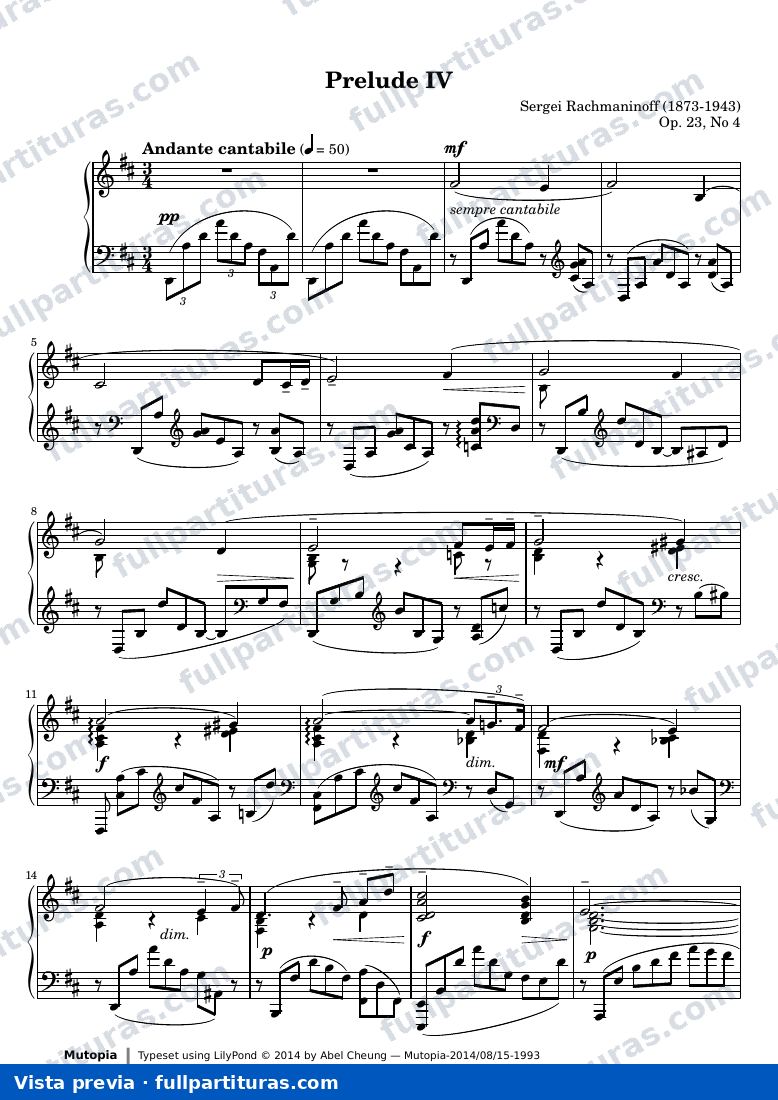 Prelude Op. 23, No. 4 — preview