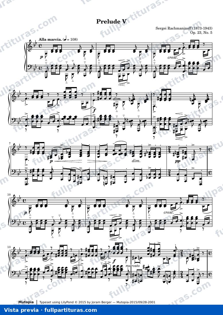 Preludio Op. 23, No. 5 — preview