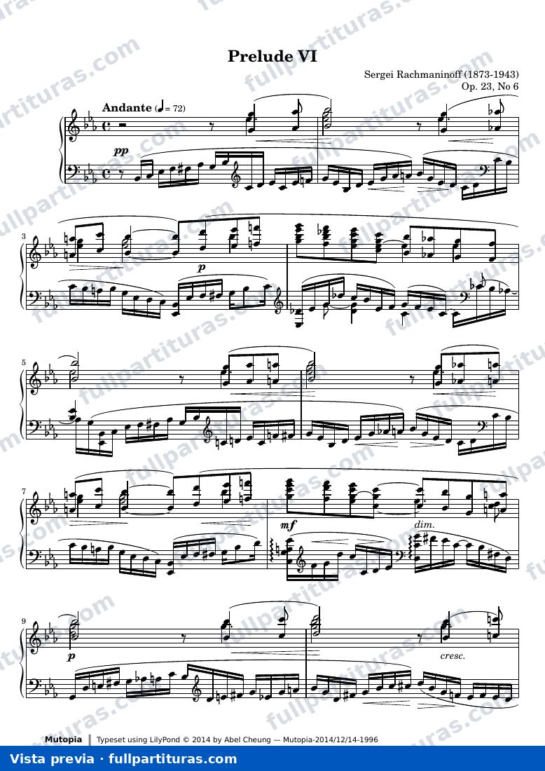 Prelude Op. 23, No. 6 — preview
