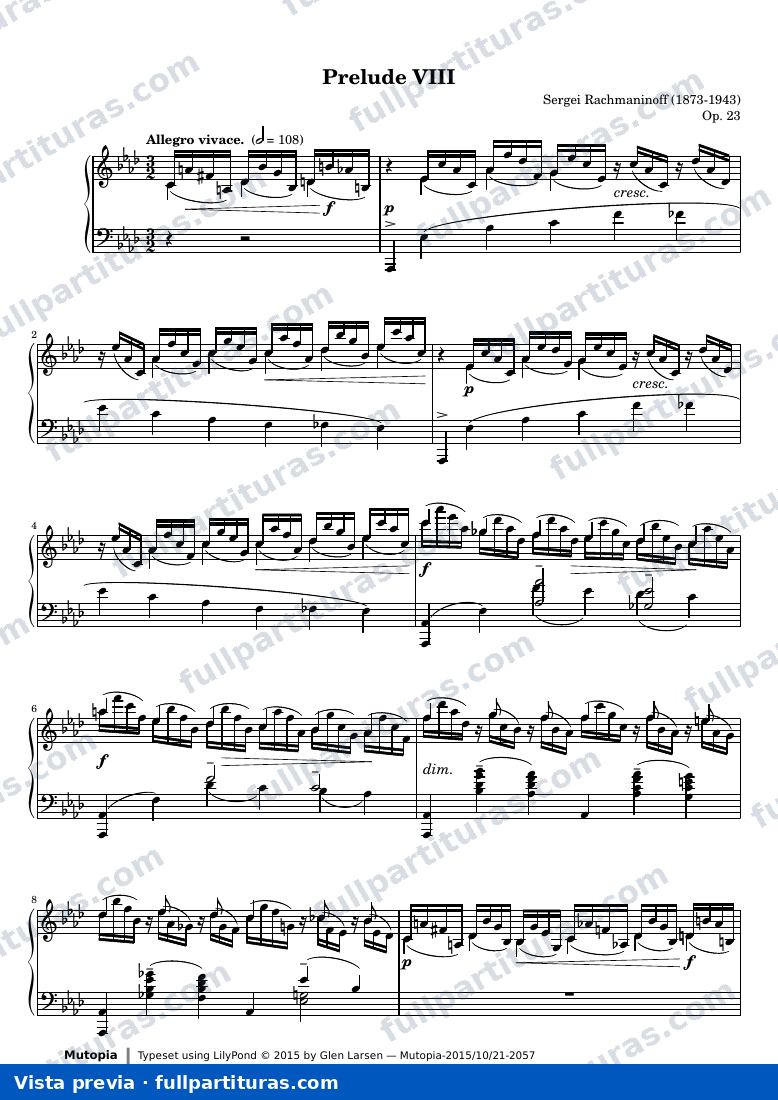 Preludio Op. 23, No. 8 — preview