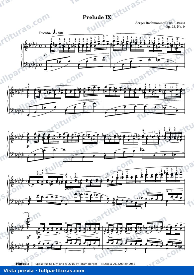 Prelude Op. 23, No. 9 — preview