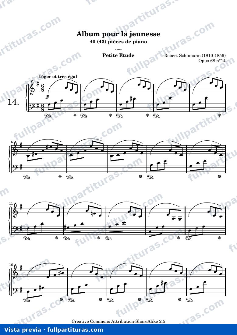 Album pour la jeunesse - 14. Petite Étude — preview