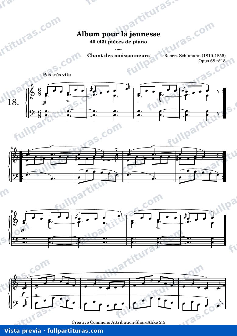 Chant des moissonneurs — preview