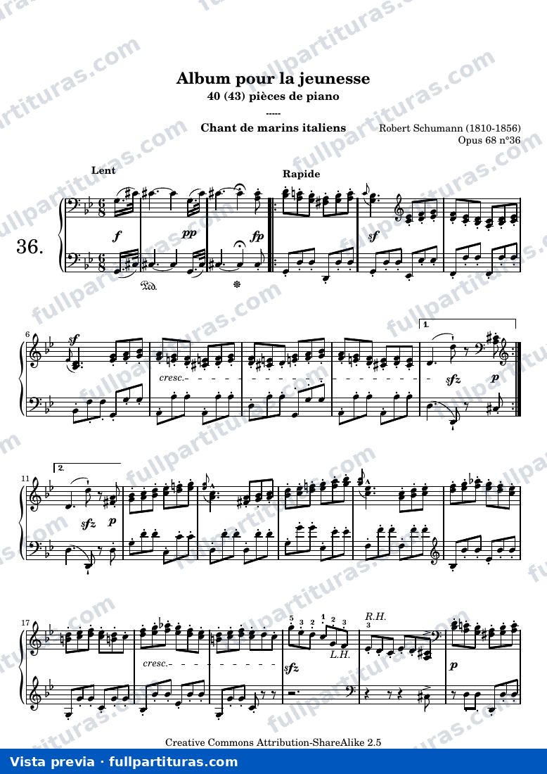 Chant de marins italiens — preview