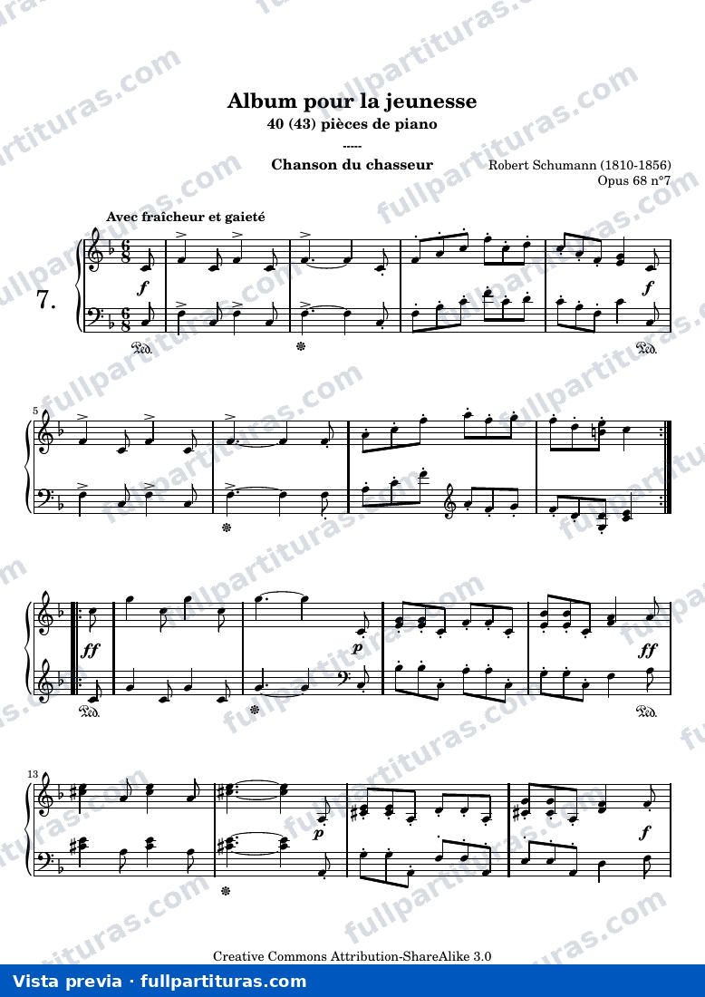 Album para la juventud - 7. Canción del cazador — preview