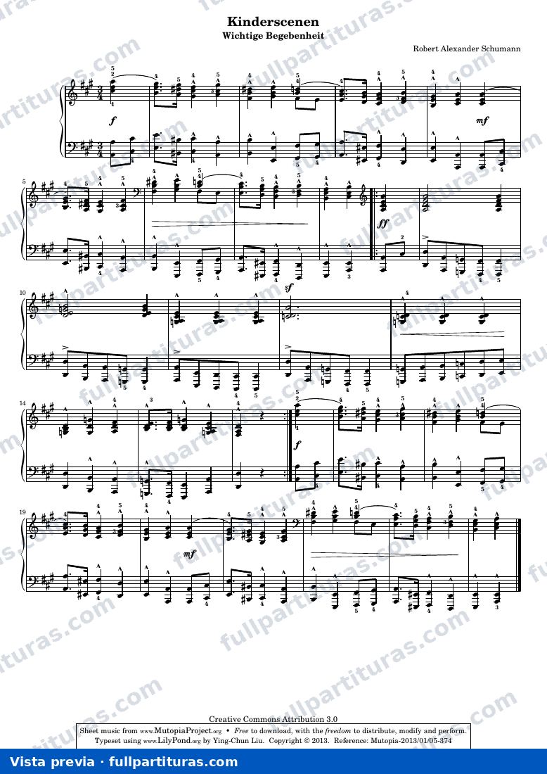 Kinderszenen, Op. 15: Wichtige Begebenheit — preview