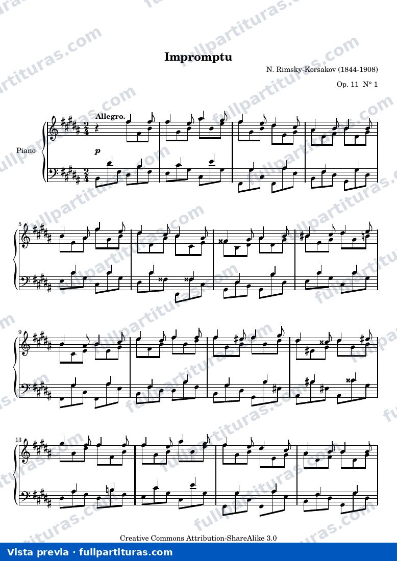 Impromptu — preview