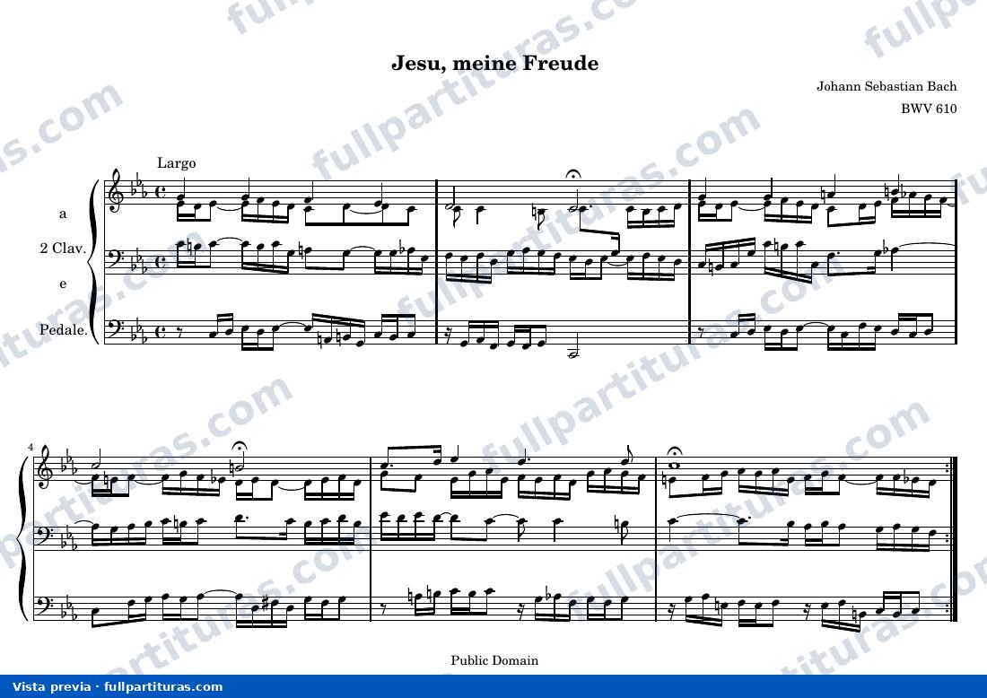 Jesu, meine Freude — preview