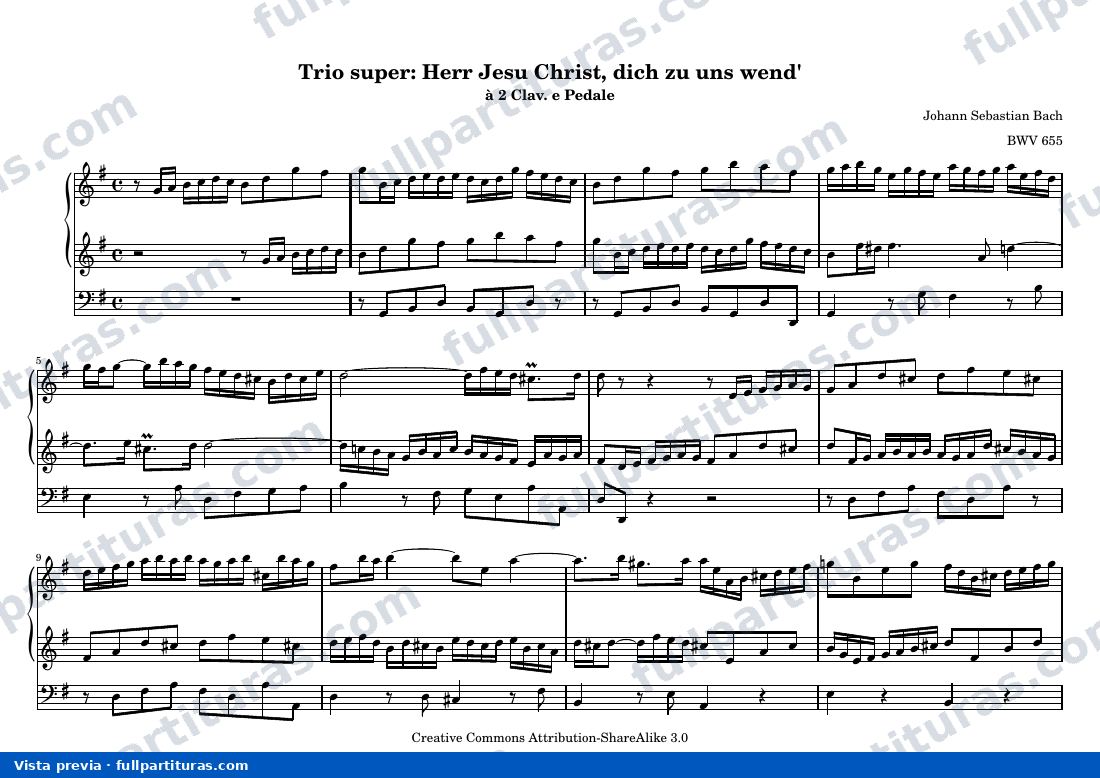 Herr Jesu Christ, dich zu uns wend' — preview