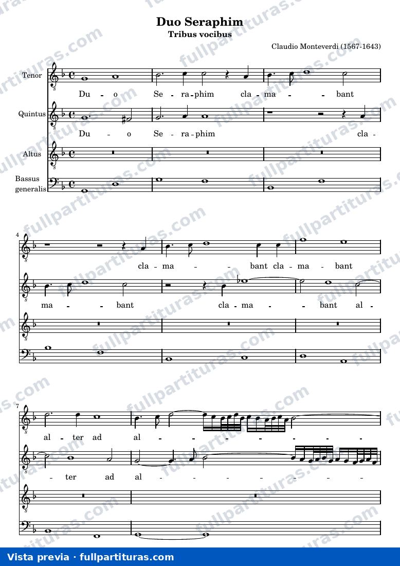 Claudio Monteverdi - Duo Seraphim — preview