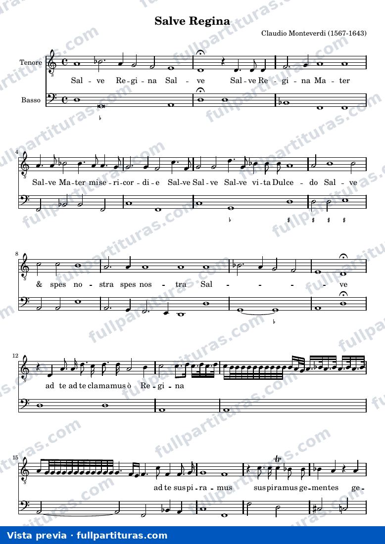 Claudio Monteverdi - Salve Regina — preview
