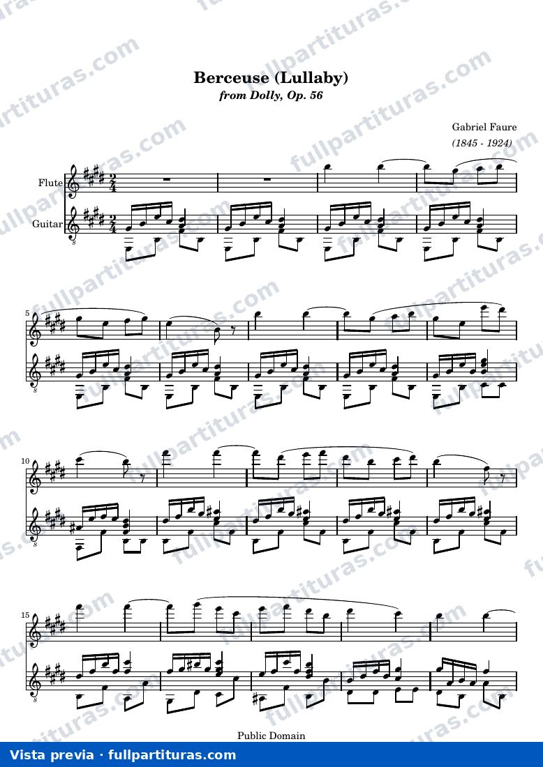 Gabriel Fauré - Berceuse — preview