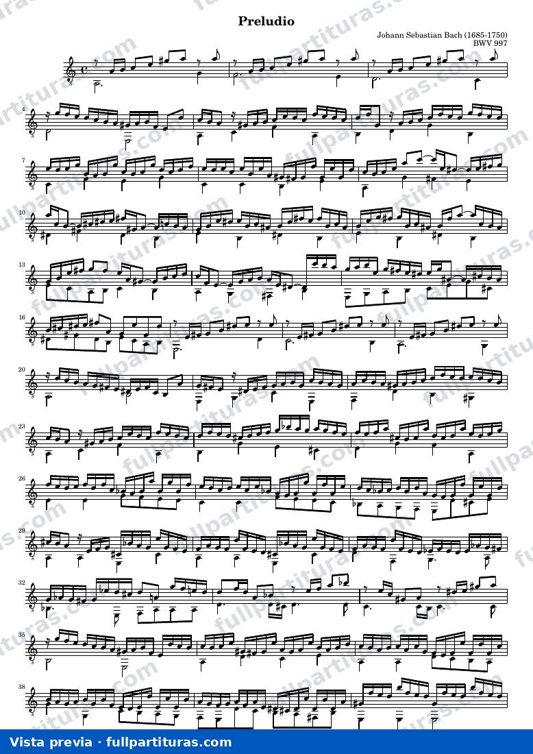 Johann Sebastian Bach - Prelude to Suite in C Major — preview