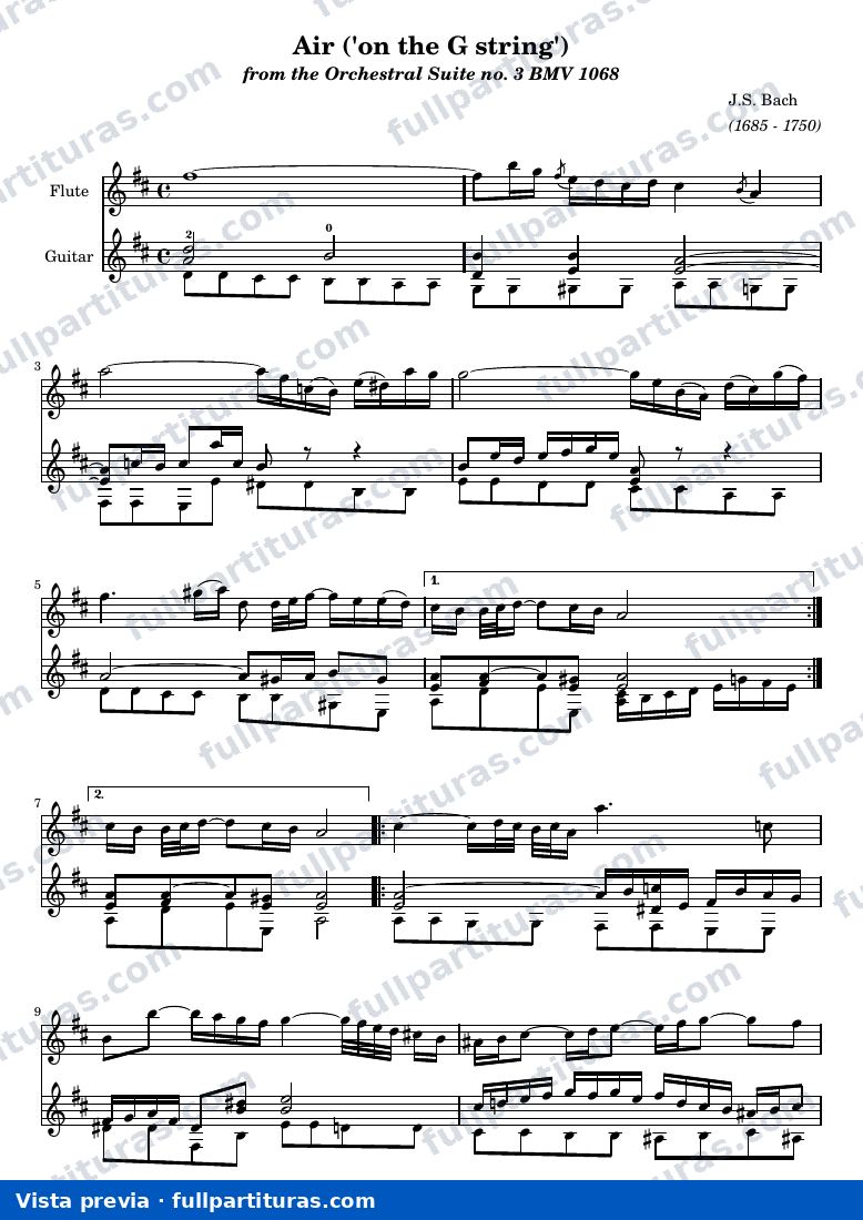 Johann Sebastian Bach - Air on the G String — preview