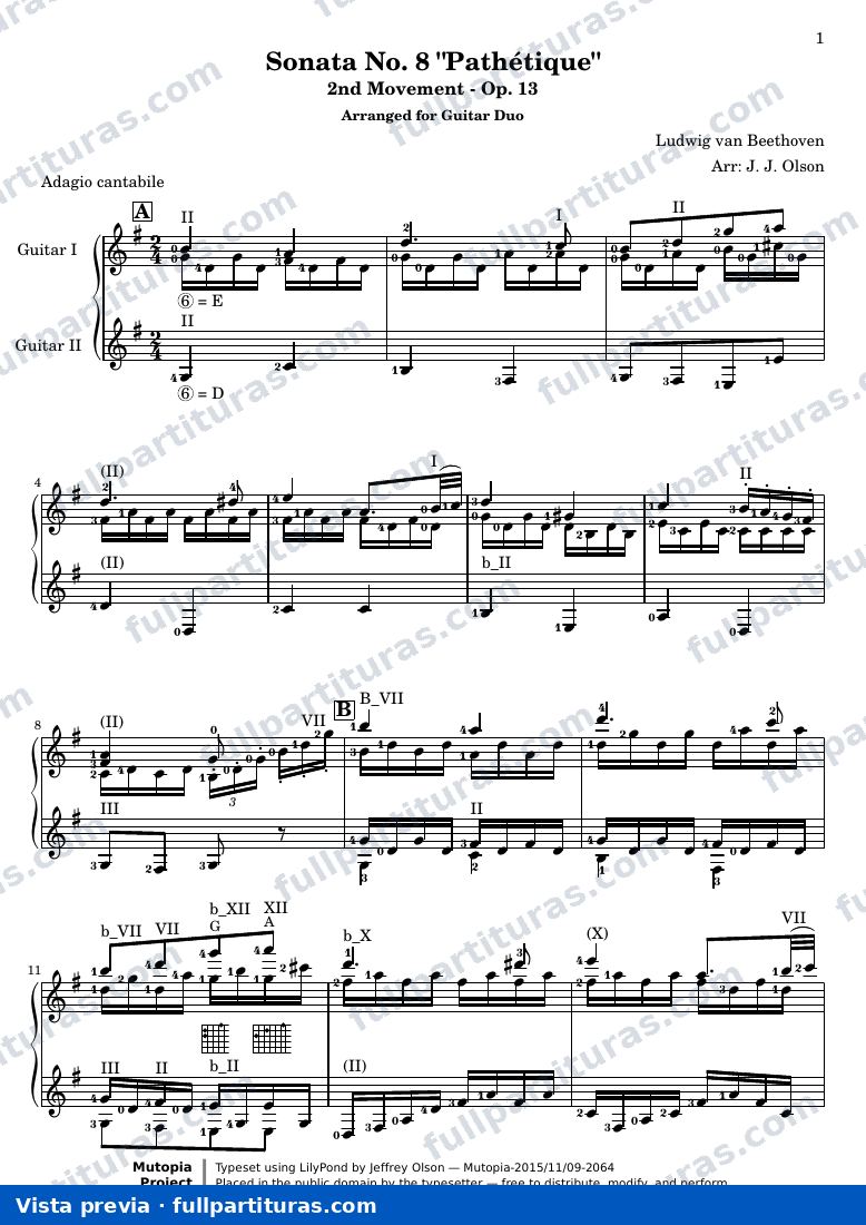 Ludwig van Beethoven - Sonata No. 8 Pathétique (2nd Movement: Adagio cantabile) — preview