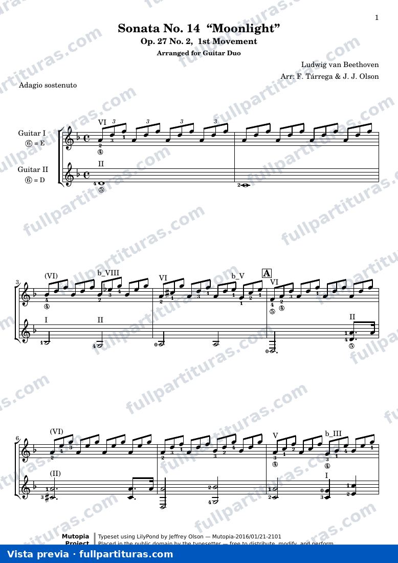 Ludwig van Beethoven - Sonata No. 14 Moonlight, 1st Movement: Adagio sostenuto — preview