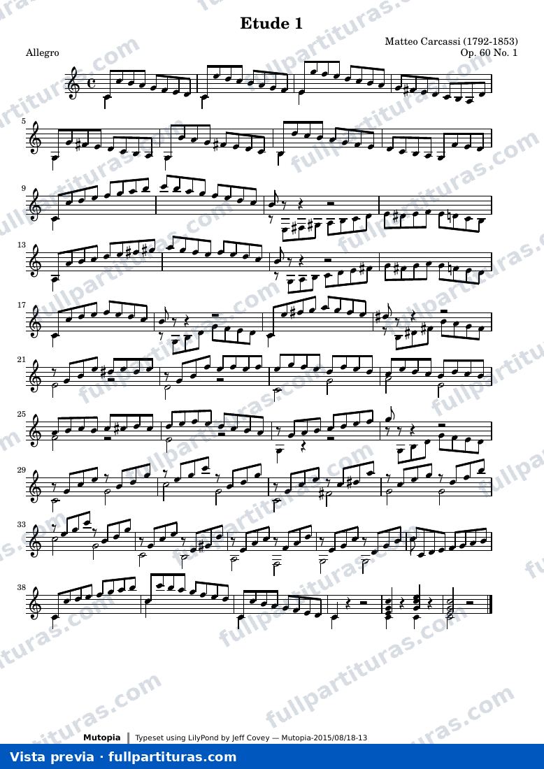 Matteo Carcassi - Etude 1 — preview